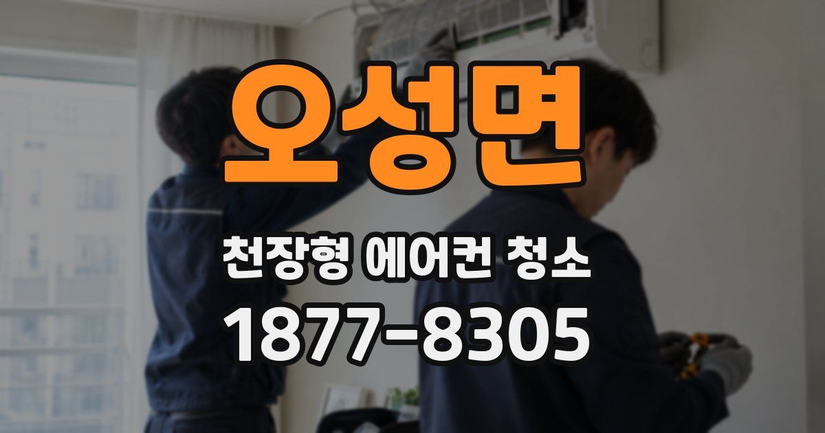 오성면 천장형 에어컨 청소