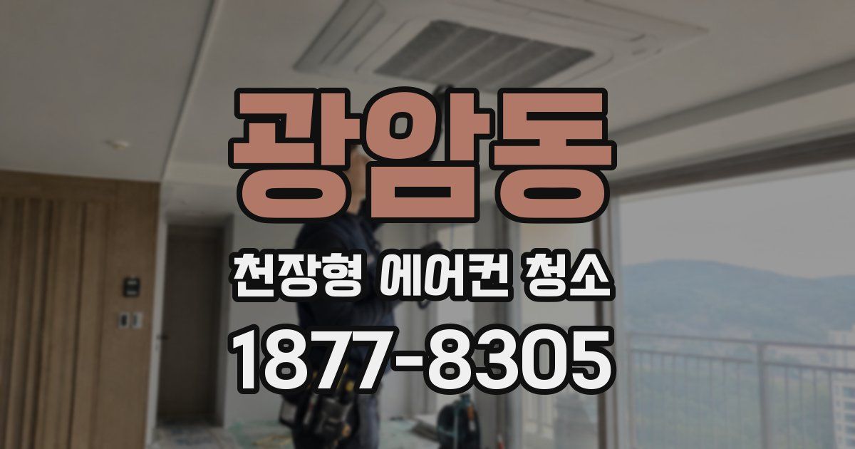 광암동 천장형 에어컨 청소