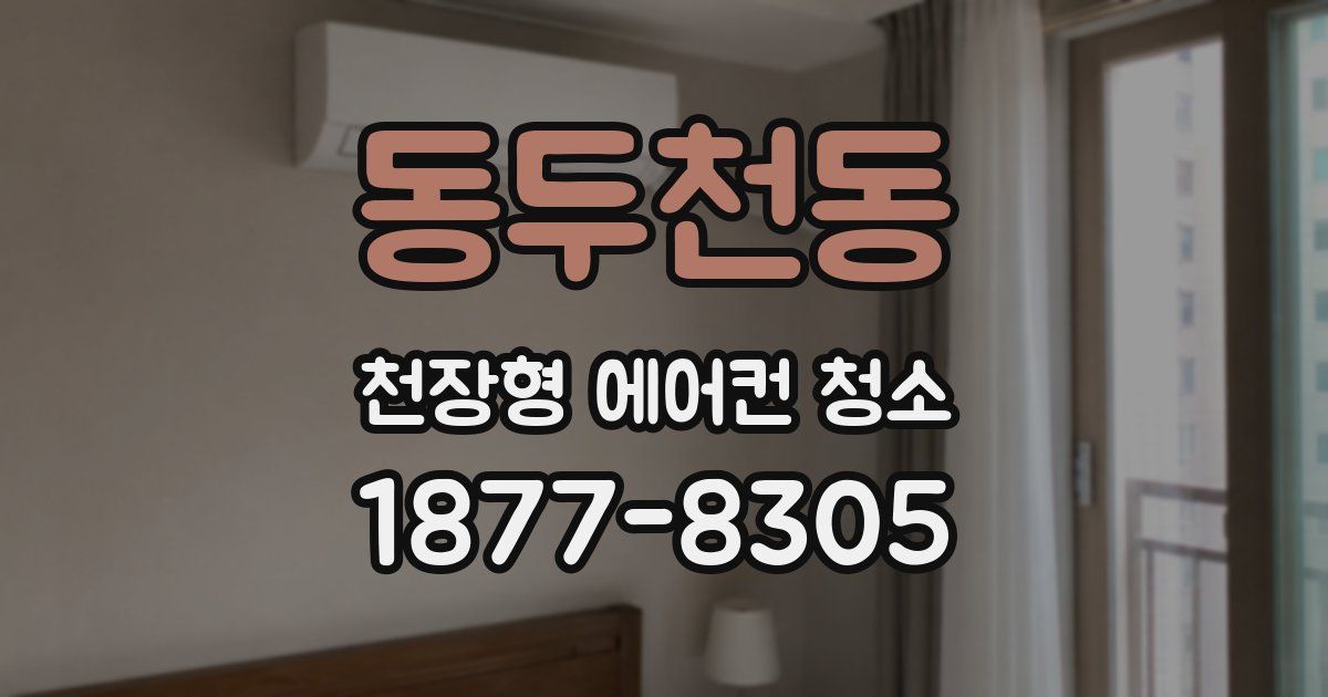 동두천동 천장형 에어컨 청소