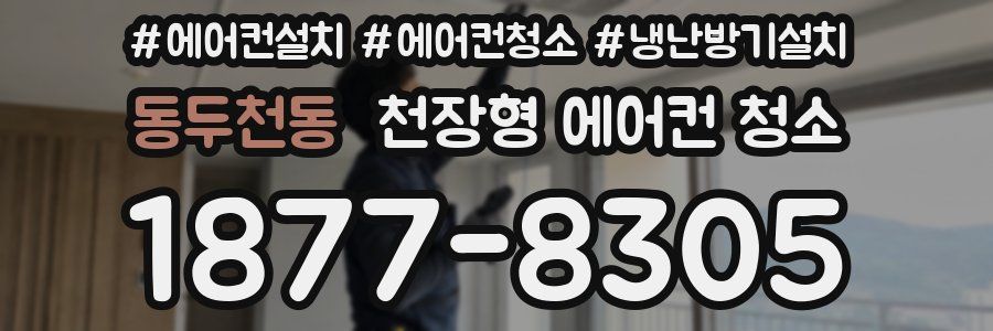 동두천동 천장형 에어컨 청소