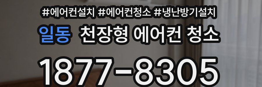 일동 천장형 에어컨 청소