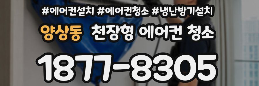 양상동 천장형 에어컨 청소