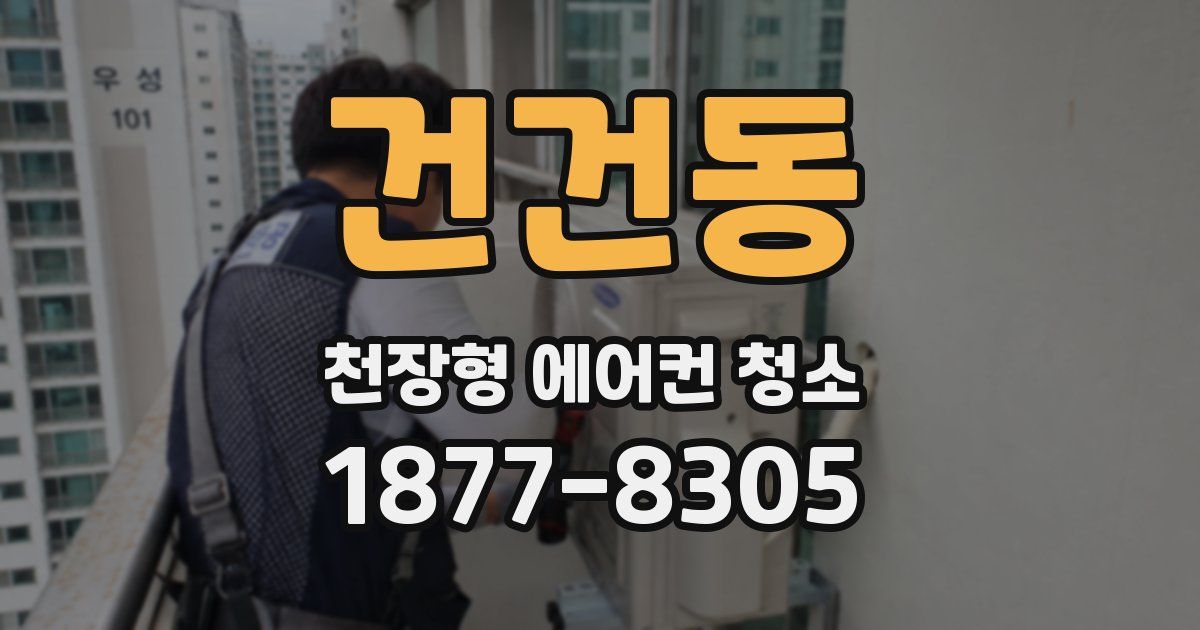 건건동 천장형 에어컨 청소