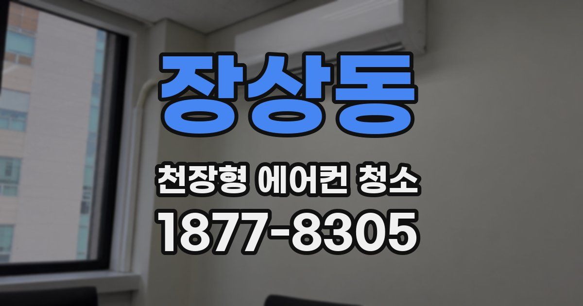 장상동 천장형 에어컨 청소