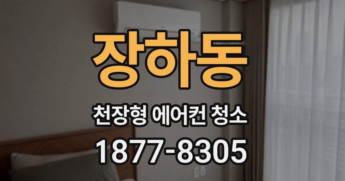 장하동 천장형 에어컨 청소