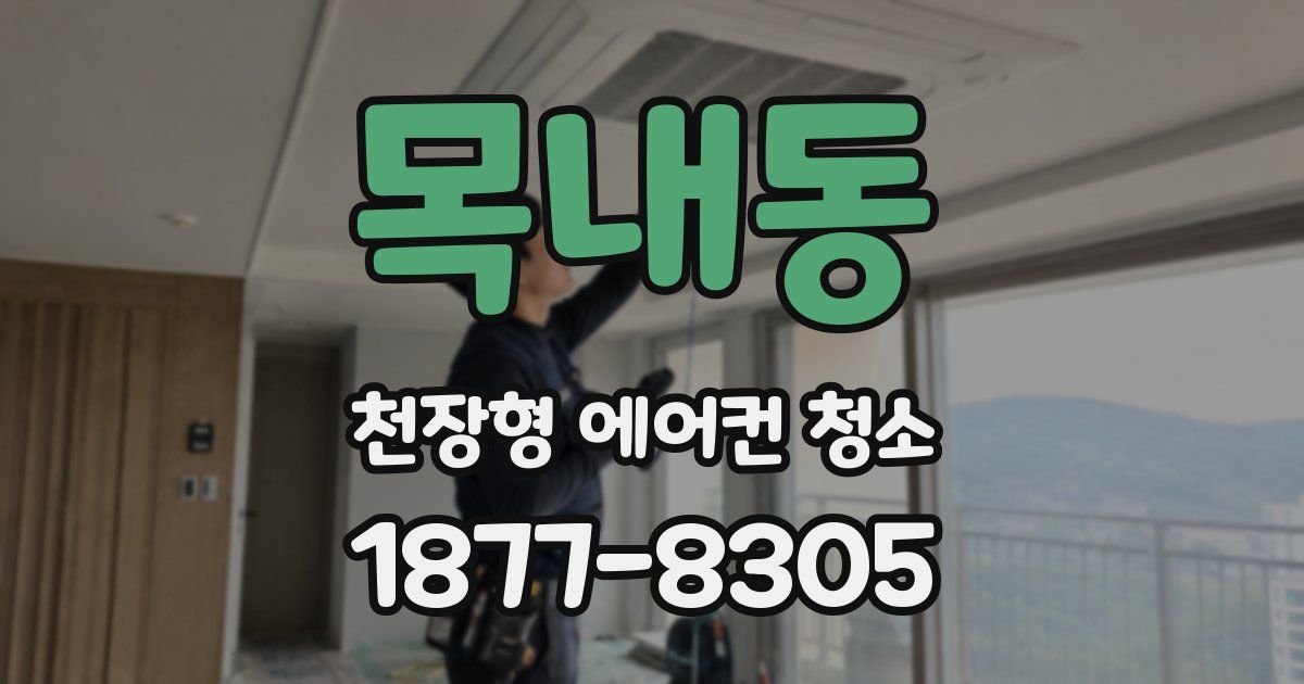 목내동 천장형 에어컨 청소