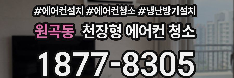 원곡동 천장형 에어컨 청소