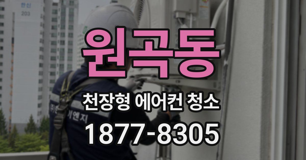 원곡동 천장형 에어컨 청소