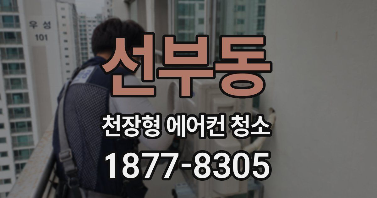 선부동 천장형 에어컨 청소