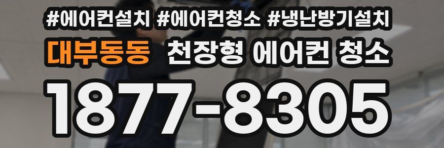 대부동동 천장형 에어컨 청소
