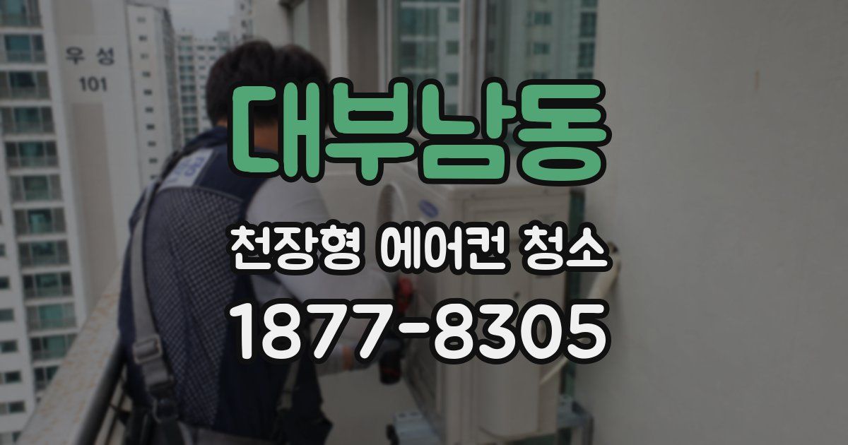 대부남동 천장형 에어컨 청소
