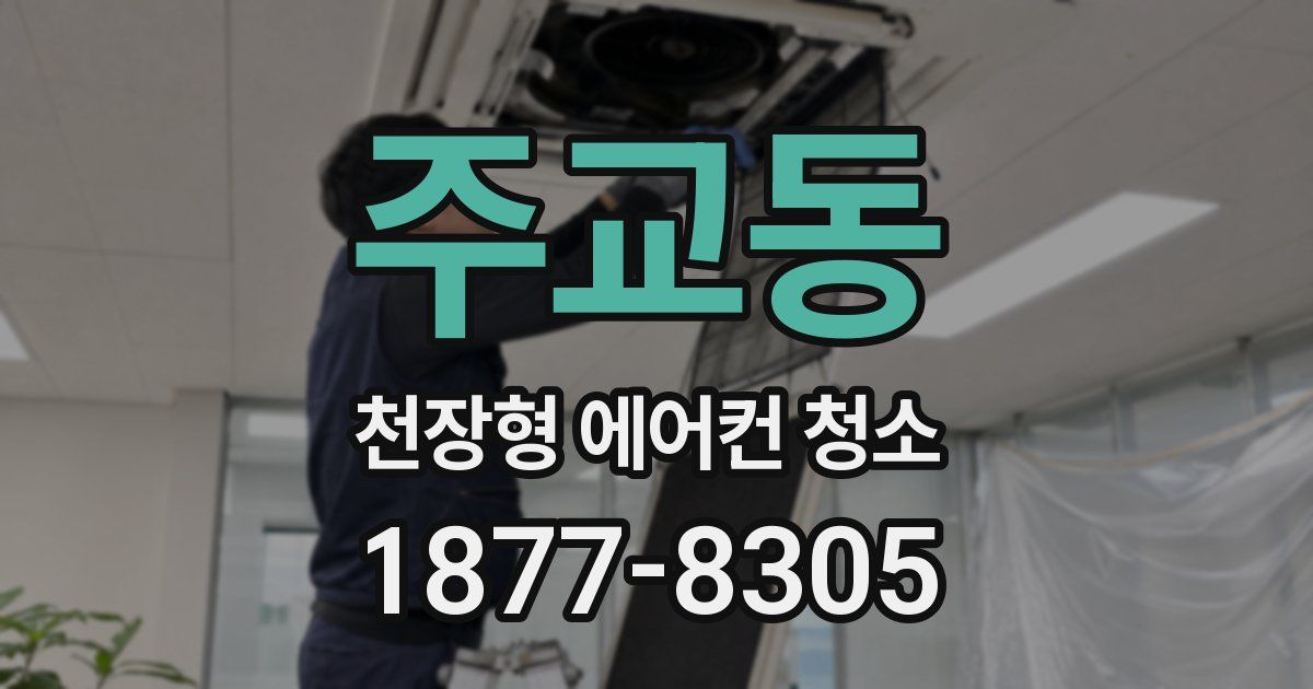 주교동 천장형 에어컨 청소