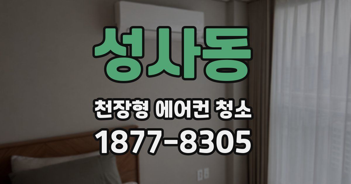 성사동 천장형 에어컨 청소