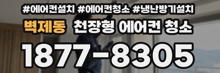 벽제동 천장형 에어컨 청소