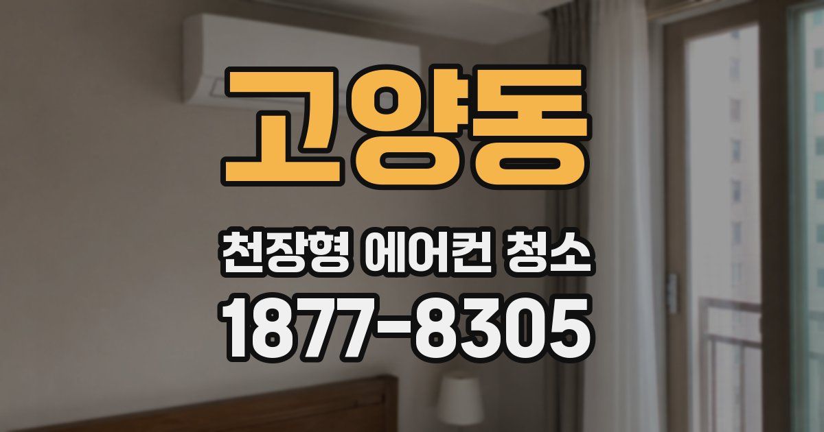 고양동 천장형 에어컨 청소