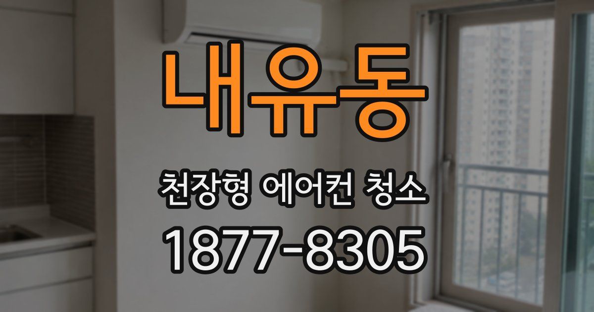 내유동 천장형 에어컨 청소