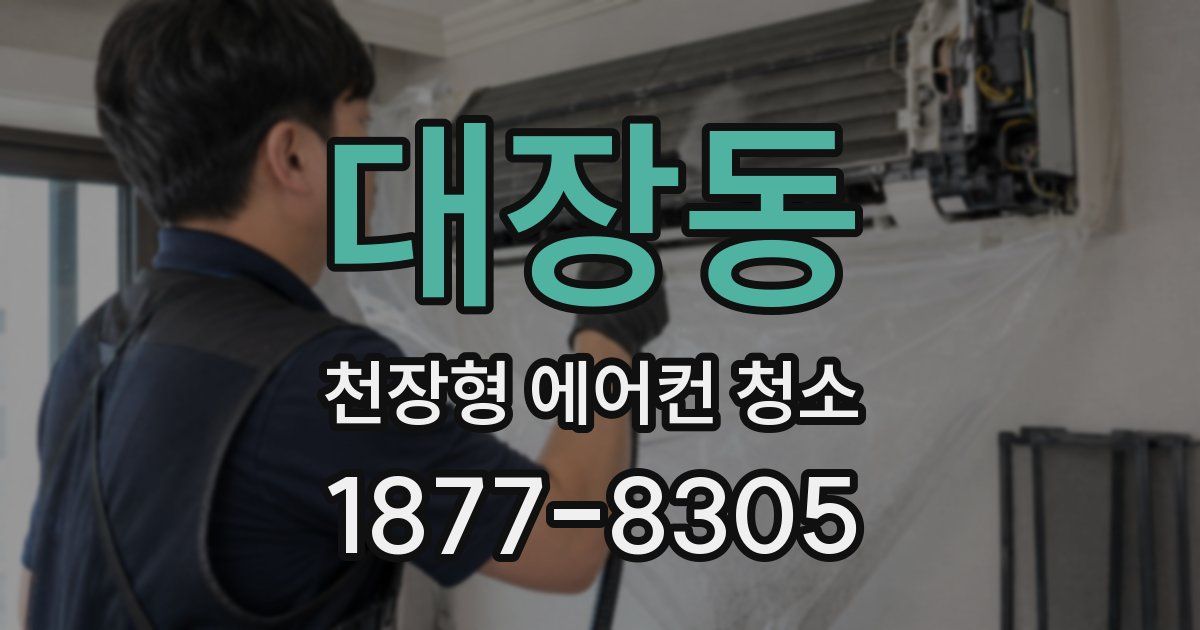 대장동 천장형 에어컨 청소
