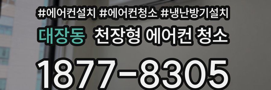 대장동 천장형 에어컨 청소