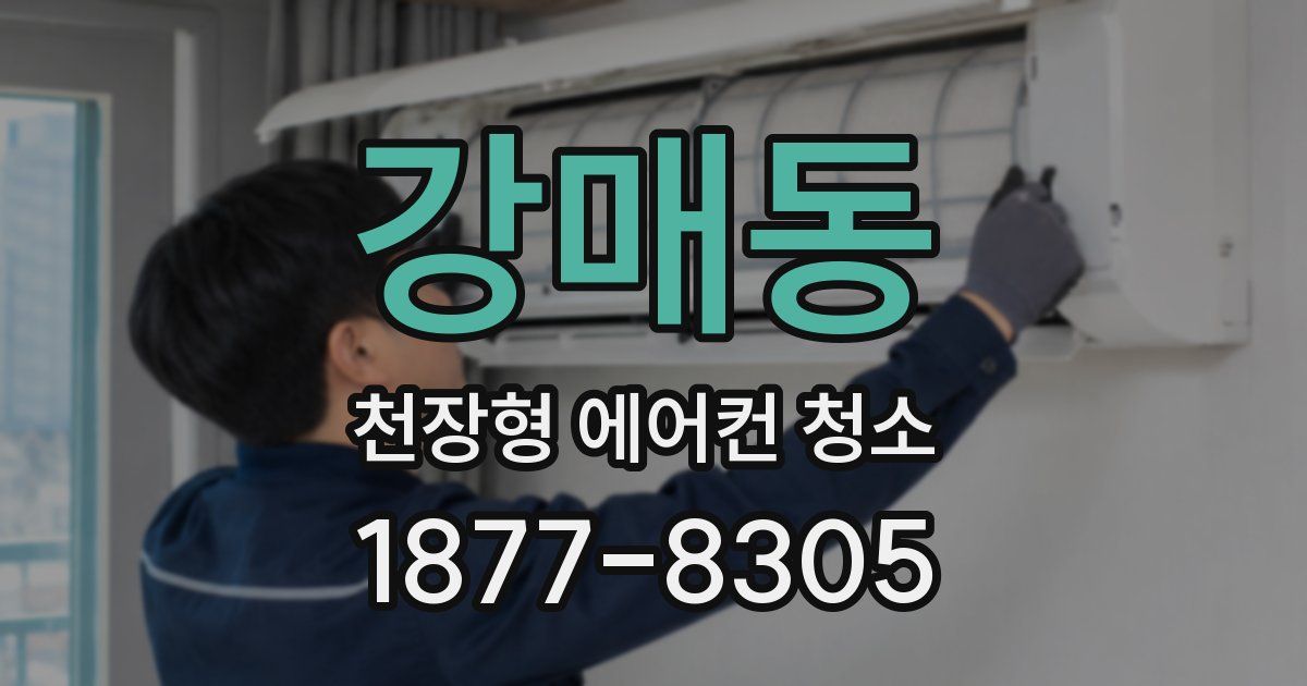 강매동 천장형 에어컨 청소