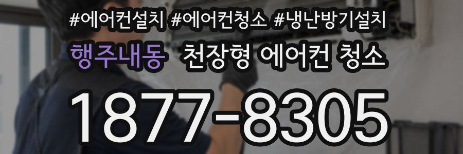 행주내동 천장형 에어컨 청소