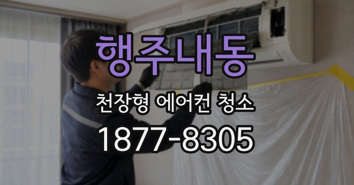 행주내동 천장형 에어컨 청소