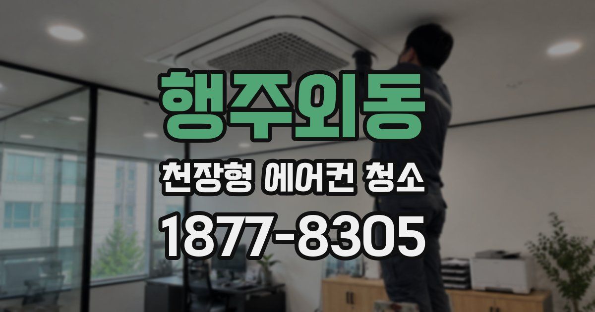 행주외동 천장형 에어컨 청소