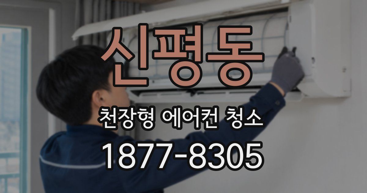신평동 천장형 에어컨 청소