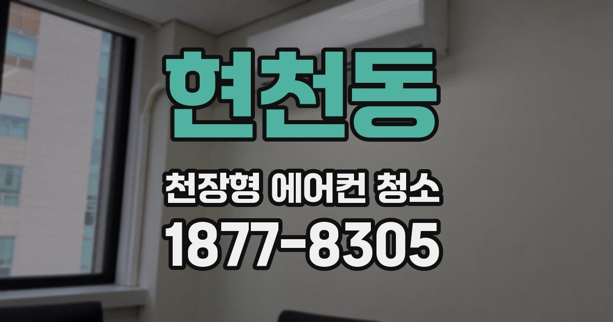 현천동 천장형 에어컨 청소