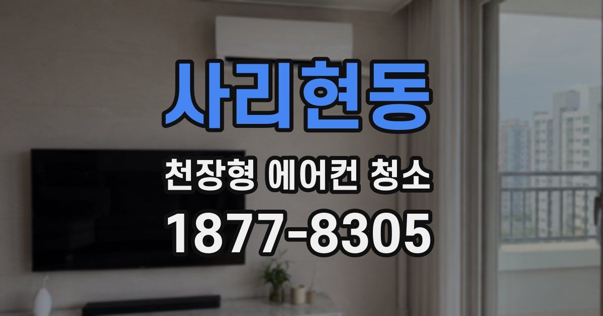 사리현동 천장형 에어컨 청소
