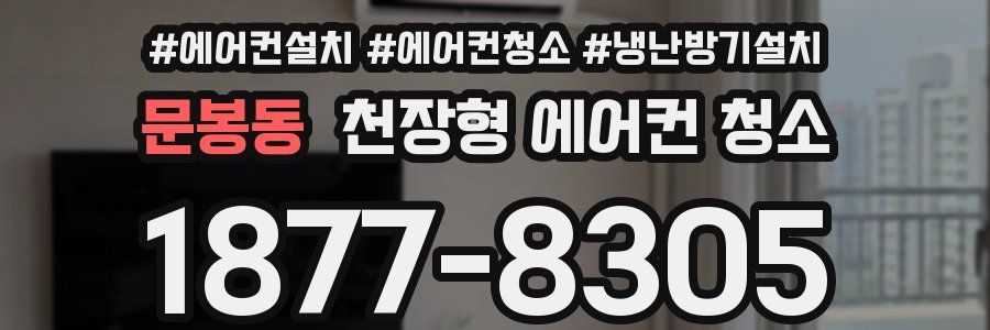 문봉동 천장형 에어컨 청소