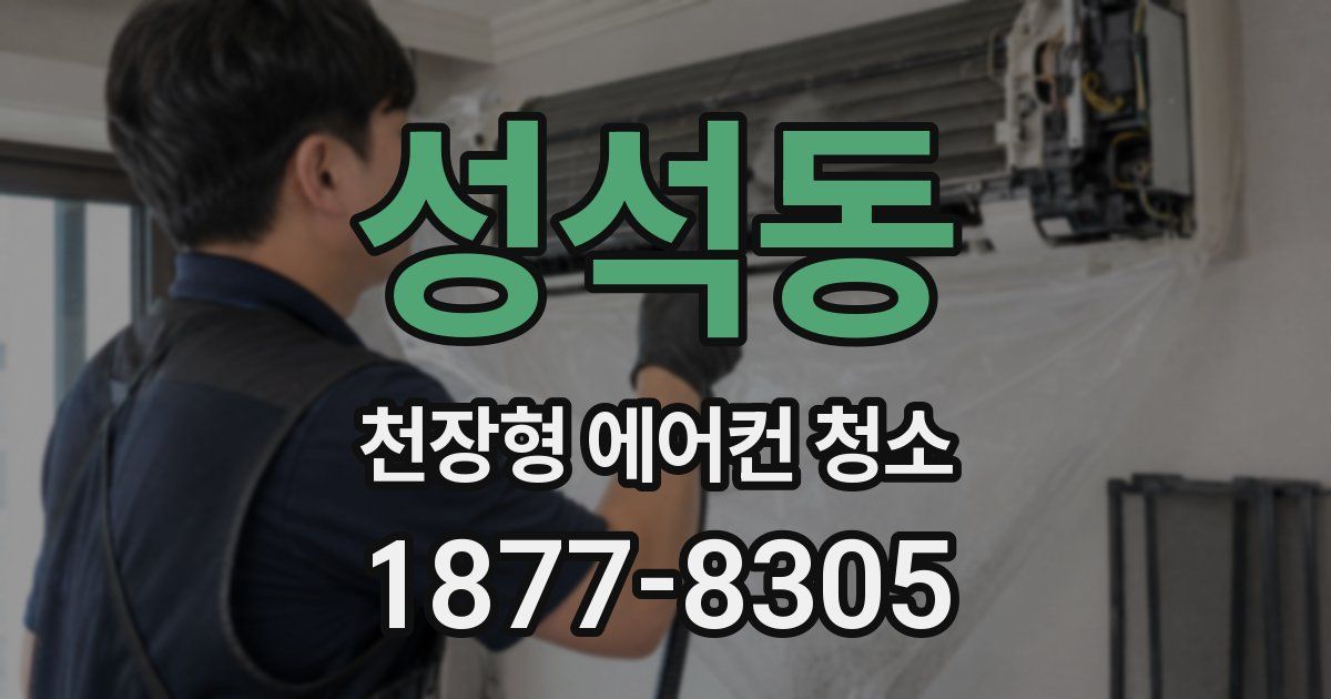 성석동 천장형 에어컨 청소