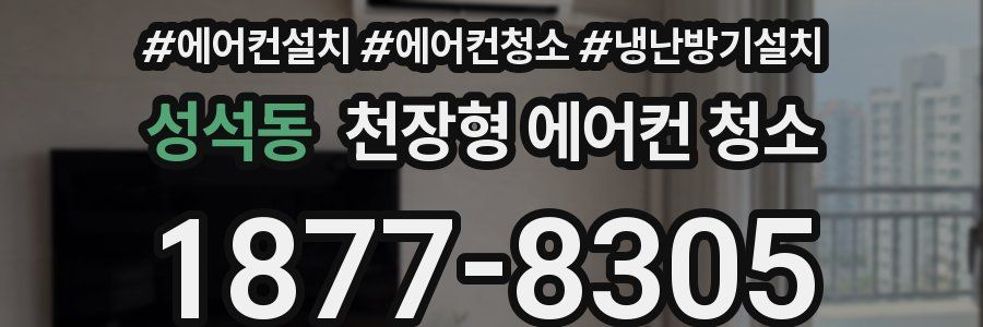 성석동 천장형 에어컨 청소