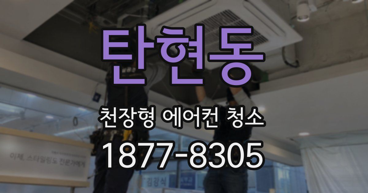 탄현동 천장형 에어컨 청소