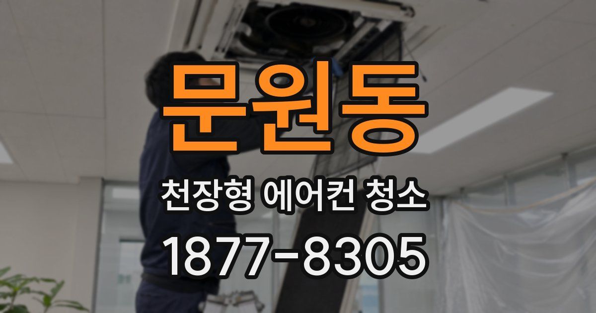 문원동 천장형 에어컨 청소