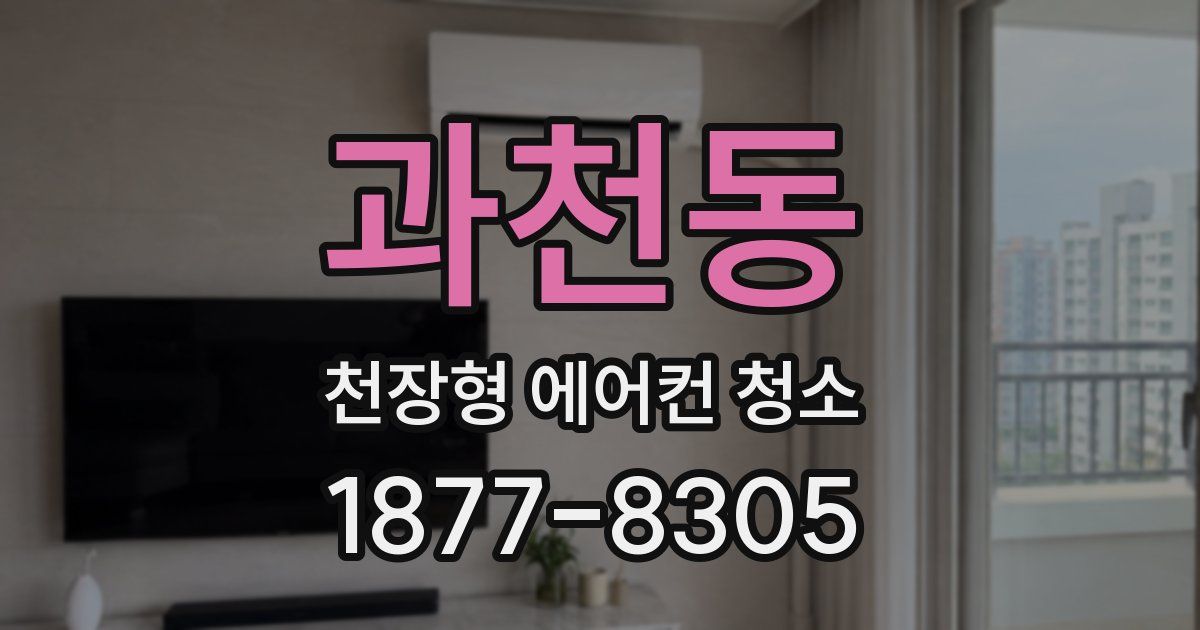 과천동 천장형 에어컨 청소