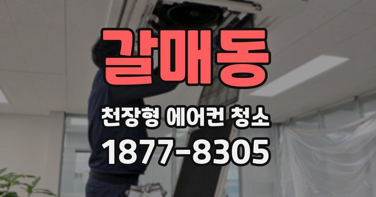 갈매동 천장형 에어컨 청소