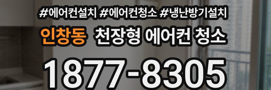 인창동 천장형 에어컨 청소