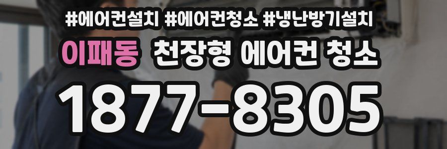 이패동 천장형 에어컨 청소