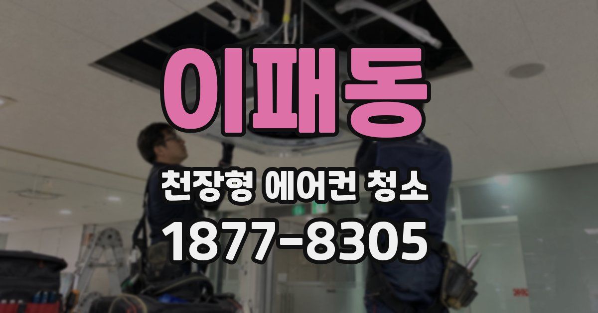 이패동 천장형 에어컨 청소