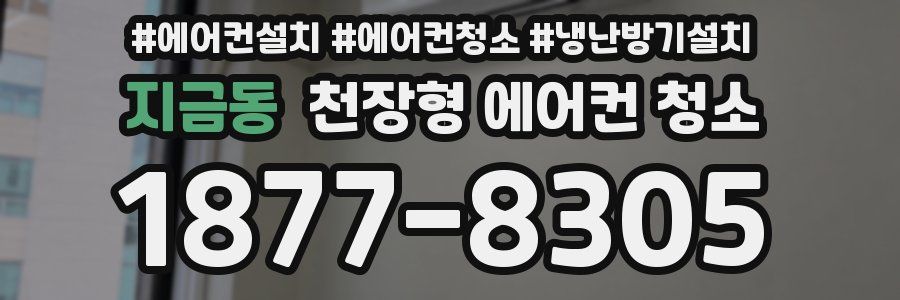 지금동 천장형 에어컨 청소
