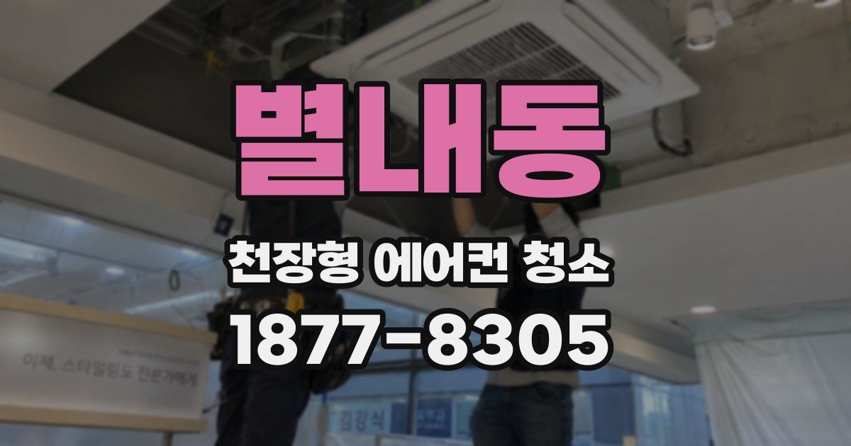 별내동 천장형 에어컨 청소