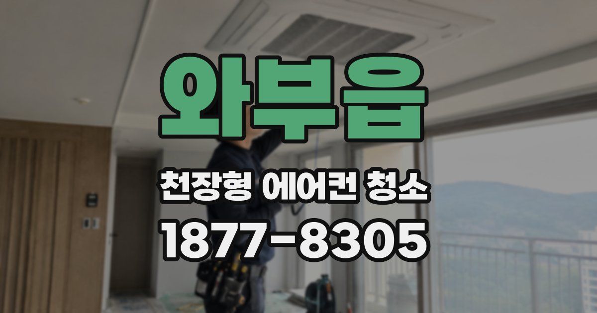 와부읍 천장형 에어컨 청소