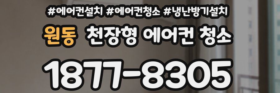 원동 천장형 에어컨 청소