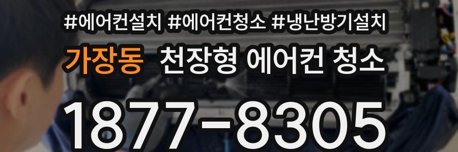 가장동 천장형 에어컨 청소