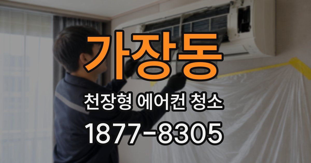 가장동 천장형 에어컨 청소