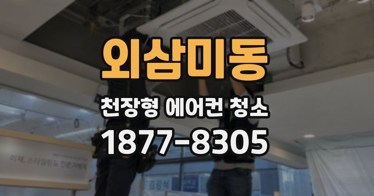외삼미동 천장형 에어컨 청소