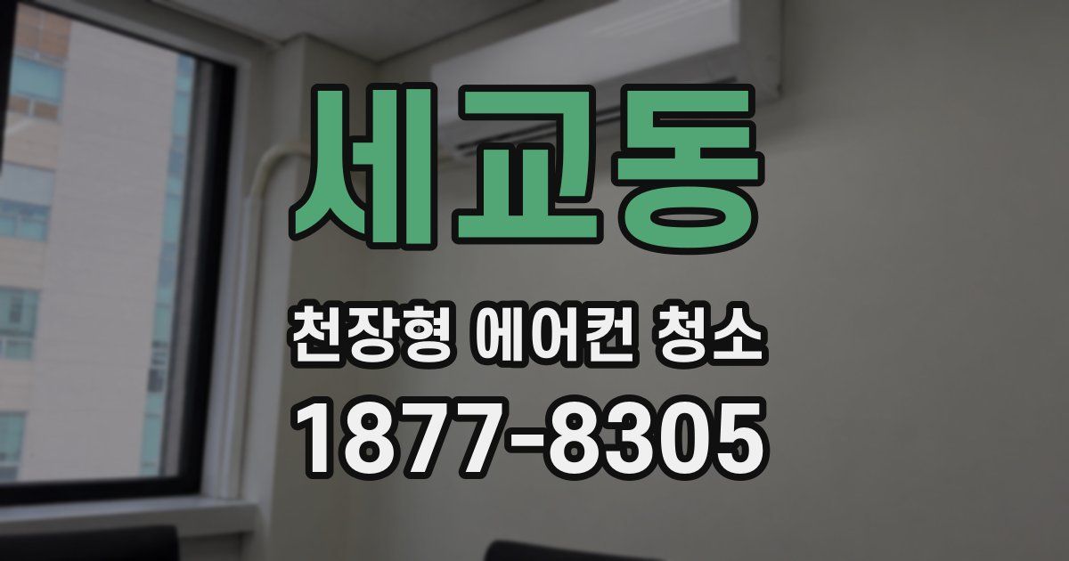 세교동 천장형 에어컨 청소