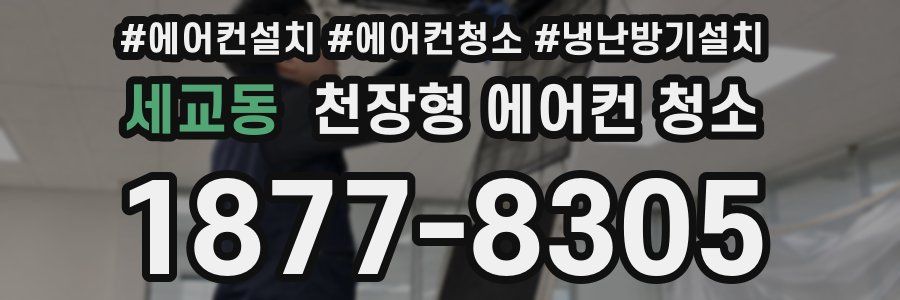 세교동 천장형 에어컨 청소