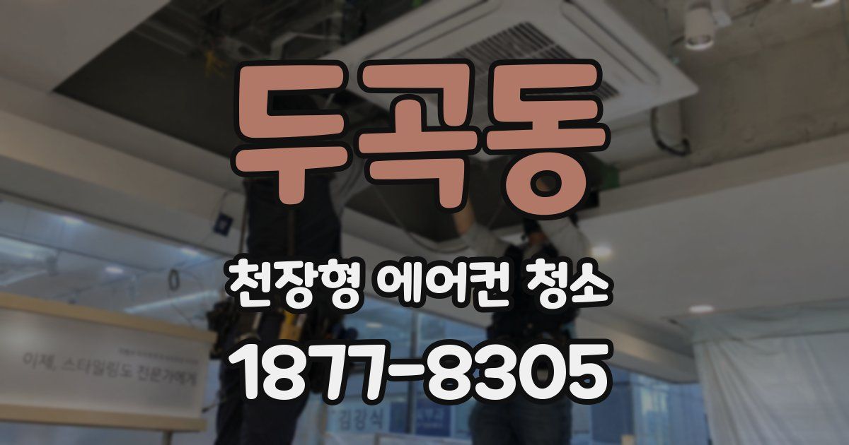 두곡동 천장형 에어컨 청소
