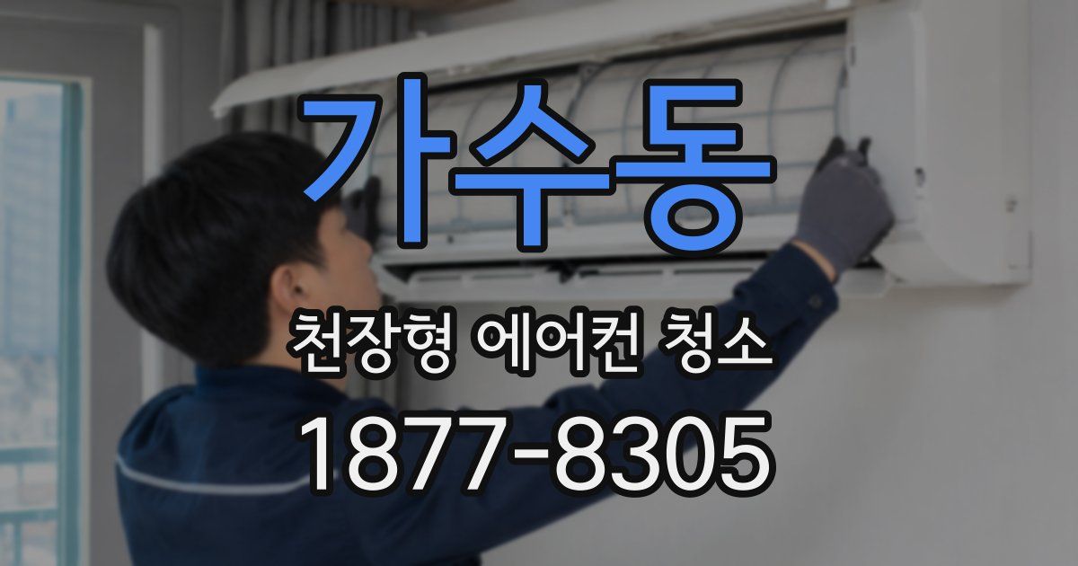 가수동 천장형 에어컨 청소